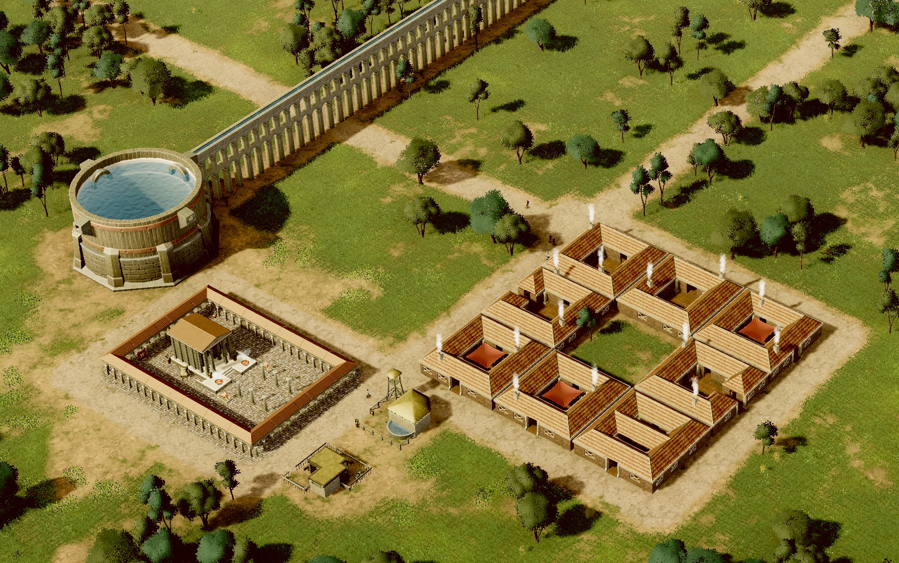 An active reservoir in Citadelum, supplying both Plebeians and the fire station with water.