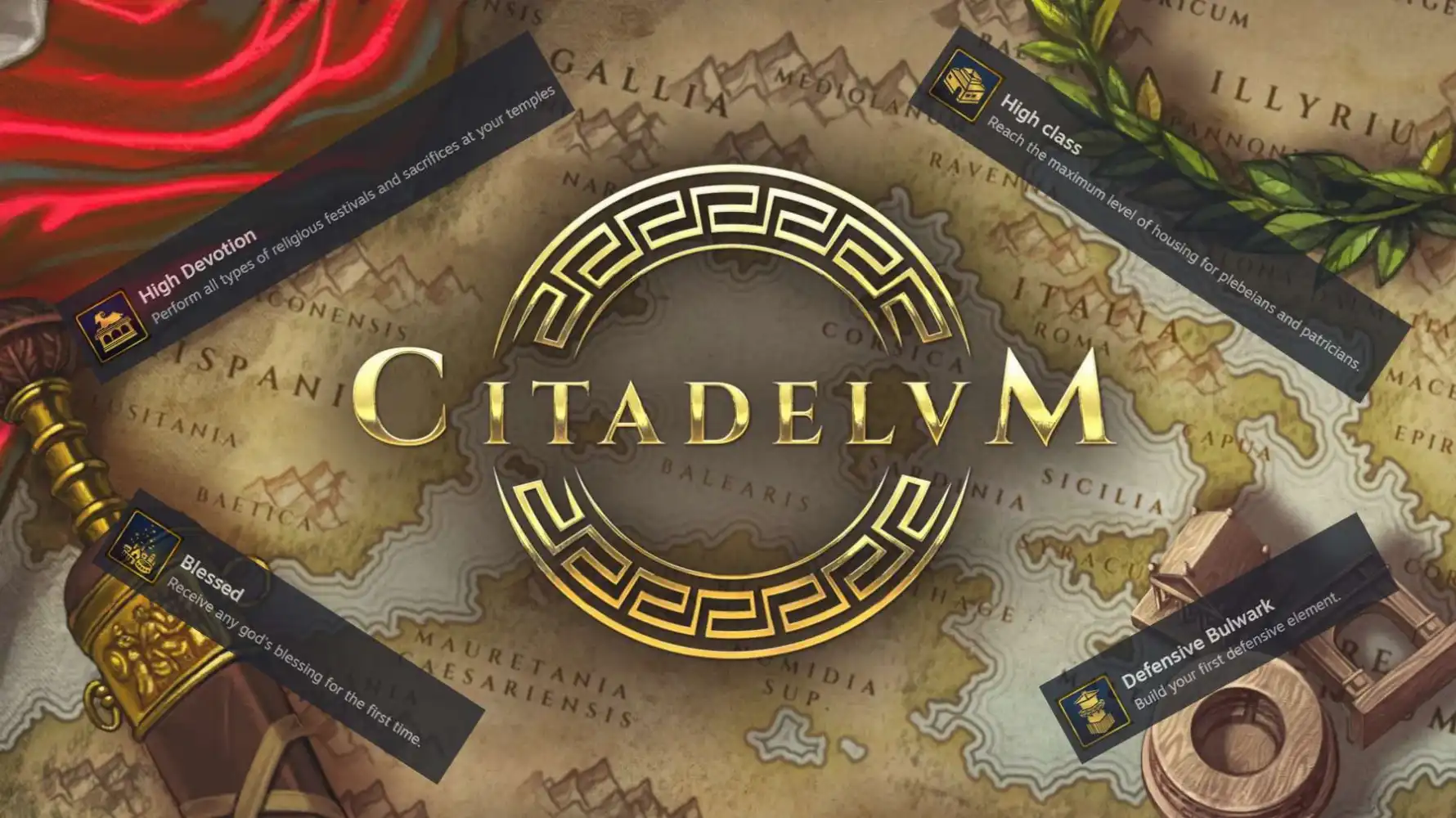 Header image for post All 19 Steam Achievements for Citadelum (with hints on how to unlock them)