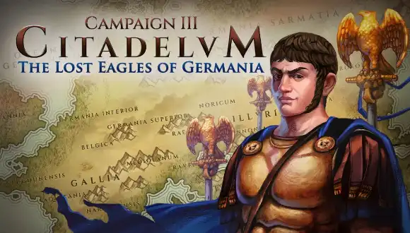 Featured image for article 'Abylight announces 'The Lost Eagles of Germania' DLC for Citadelum' at gametheory.city