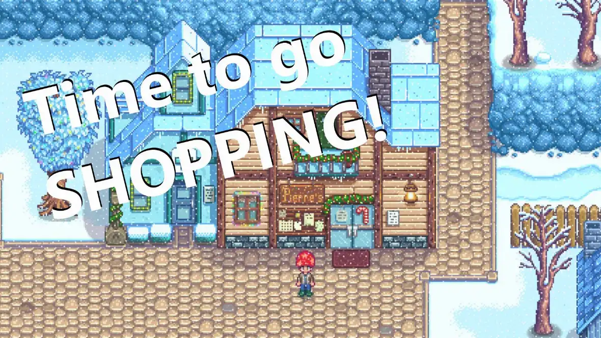 Header image for post Stardew Valley Pelican Town shop opening hours