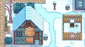 The Stardrop Saloon in Stardew Valley