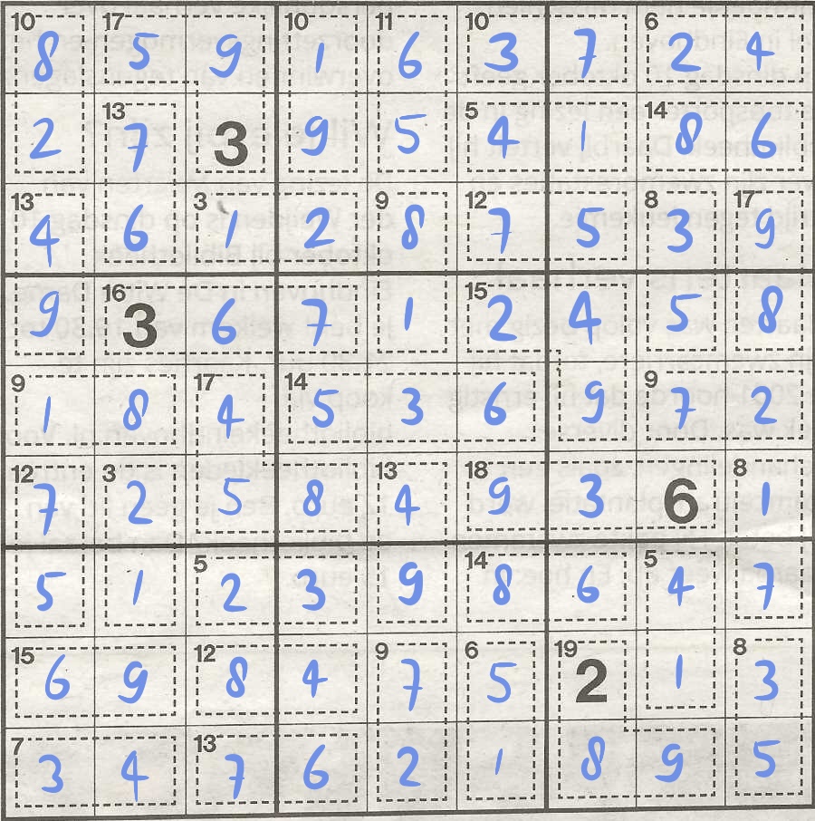 Solved Killer Sudoku for week 44, 2024