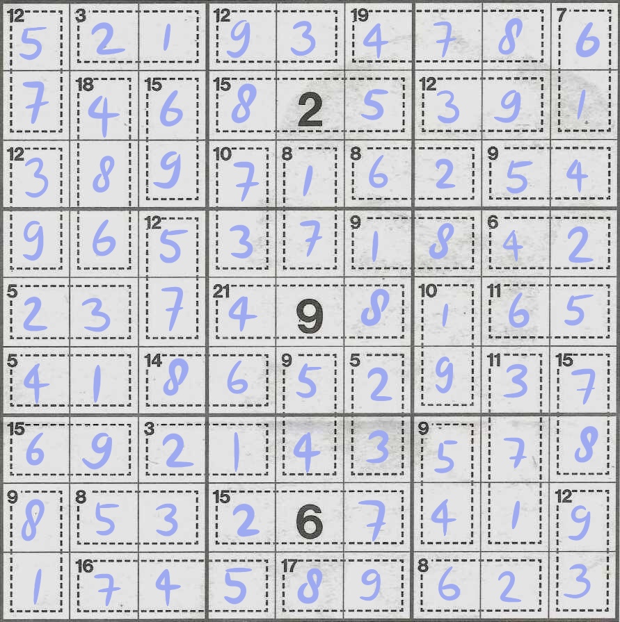 Solved Killer Sudoku for week 45, 2024