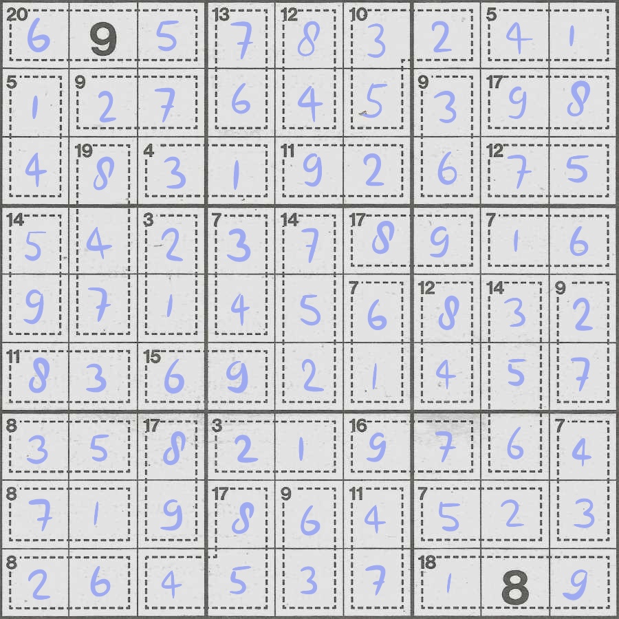 Solved Killer Sudoku for week 47, 2024