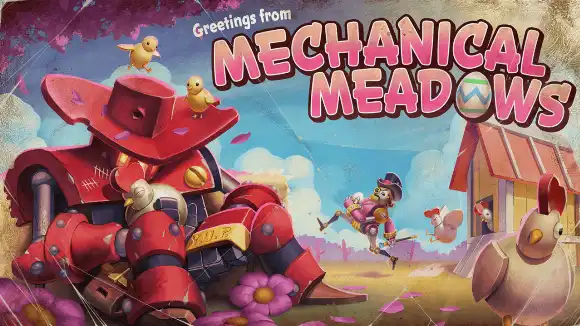 Featured image for article 'New Mechanical Meadows update available for SteamWorld Build!' at gametheory.city